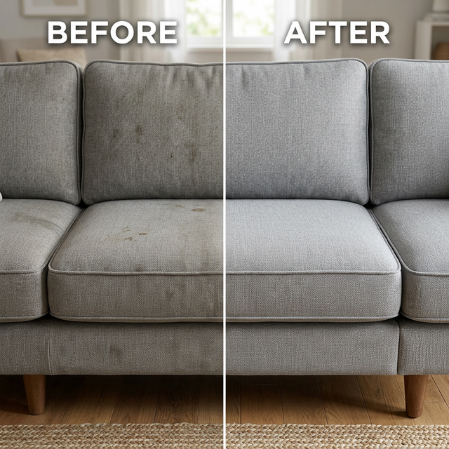 Koltuk temizliğinde öncesi ve sonrası farkı